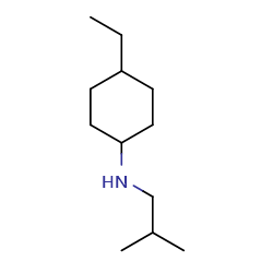 4-ethyl-N-(2-methylpropyl)cyclohexan-1-amine图片