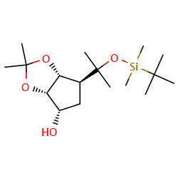 (3aS,4S,6S,6aR)-6-{2-[(tert-butyldimethylsilyl)oxy]propan-2-yl}-2,2-dimethyl-hexahydrocyclopenta[d][1,3]dioxol-4-ol图片