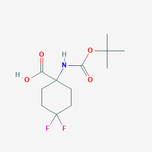 1-(Tert-butoxycarbonylamino)-4,4-difluorocyclohexanecarboxylicacid图片