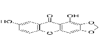 1,7-二羟基-2,3-亚甲基二氧杂蒽酮图片