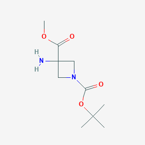 1-Tert-Butyl3-methyl3-aminoazetidine-1,3-dicarboxylate图片