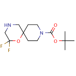 tert-butyl2,2-difluoro-1-oxa-4,9-diazaspiro[5,5]undecane-9-carboxylate图片