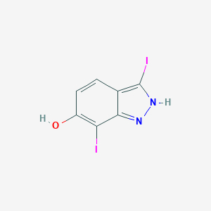 3,7-Diiodo-6-hydroxy Indazole图片