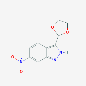 3-(2'-1,3-Dioxolane)-6-nitro-1H-indazole图片