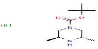 tert-butyl(3S,5S)-3,5-dimethylpiperazine-1-carboxylatehydrochloride图片