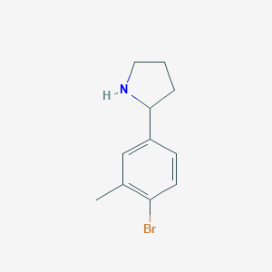 2-(4-bromo-3-methylphenyl)pyrrolidine图片