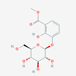 3-(β-D-Glucopyranosyloxy)-2-hydroxybenzoic acid methyl ester图片