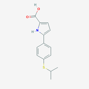 5-(4-(Isopropylthio)phenyl)-1H-pyrrole-2-carboxylic acid图片