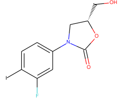 (R)-3-(3-FLUORO-4-IODOPHENYL)-5-(HYDROXYMETHYL)OXAZOLIDIN-2-ONE