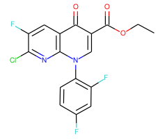 Ethyl 7-Chloro-1-(2,4-difluorophenyl)-6-fluoro-4-oxo-1,4-dihydro-1,8-naphthyridine-3-carboxylate
