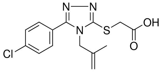 (5-(4-CL-PHENYL)-4-(2-METHYL-ALLYL)-4H-(1,2,4)TRIAZOL-3-YLSULFANYL)-ACETIC ACID