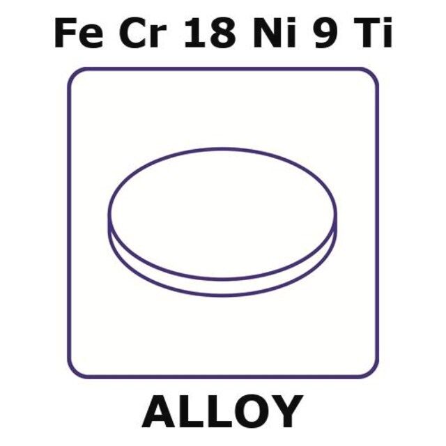 Stainless Steel-AISI 321 alloy, FeCr18Ni9Ti