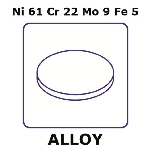 Inconel<sup>®</sup> 625-corrosion resistant alloy, Ni61Cr22Mo9Fe5