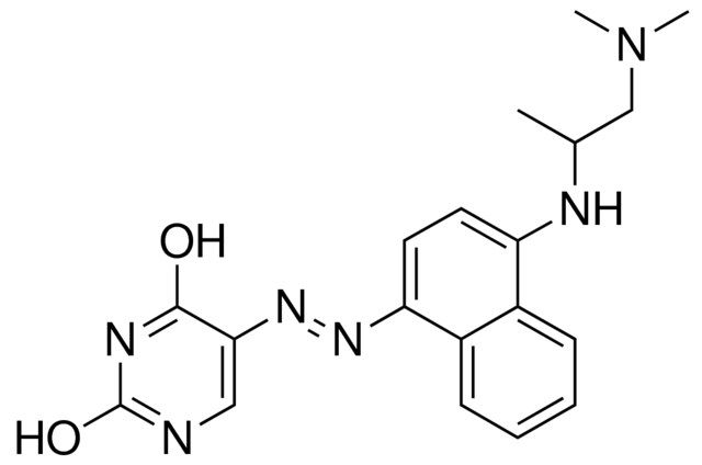 5-[(E)-(4-{[2-(dimethylamino)-1-methylethyl]amino}-1-naphthyl)diazenyl]-2,4-pyrimidinediol