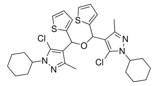 5-Chloro-4-[[(5-chloro-1-cyclohexyl-3-methyl-1H-pyrazol-4-yl)(2-thienyl)methoxy](2-thienyl)methyl]-1-cyclohexyl-3-methyl-1H-pyrazole