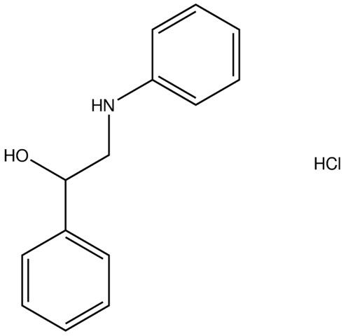 2-anilino-1-phenylethanol hydrochloride