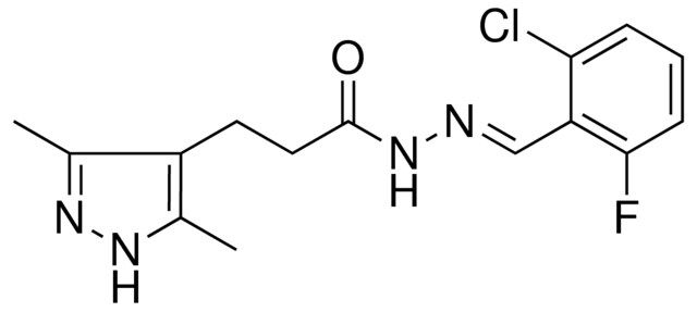 3-(3,5-DIMETHYL-1H-PYRAZOL-4-YL)-PROPIONIC ACID (2-CL-6-F-BENZYLIDENE)-HYDRAZIDE