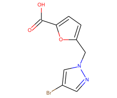 5-[(4-bromo-1H-pyrazol-1-yl)methyl]-2-furoic acid
