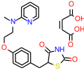 5-[(4-{2-[methyl(pyridin-2-yl)amino]ethoxy}phenyl)methyl]-1,3-thiazolidine-2,4-dione; but-2-enedioic acid