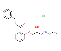 1-{2-[2-hydroxy-3-(propylamino)propoxy]phenyl}-3-phenylpropan-1-one hydrochloride