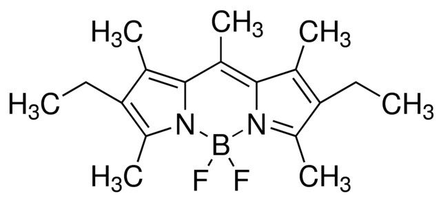 Difluoro{3-ethyl-5-[1-(4-ethyl-3,5-dimethyl-2<i>H</i>-pyrrol-2-ylidene-<i>N</i>)ethyl]-2,4-dimethyl-1H-pyrrolato-N}boron