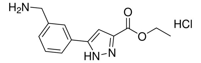 Ethyl 5-[3-(aminomethyl)phenyl]-1H-pyrazole-3-carboxylate hydrochloride