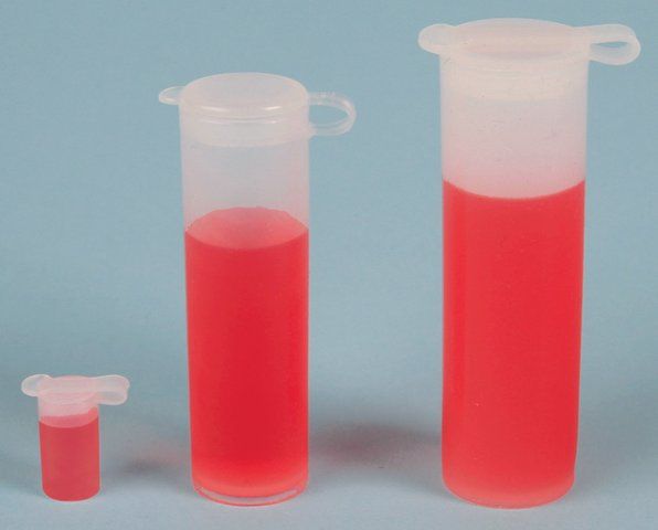 Sample vials with captive closure