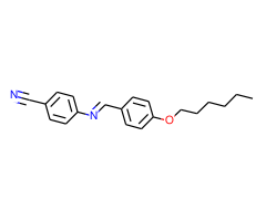 p-Hexyloxybenzylidene p-Aminobenzonitrile