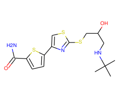 5-(2-((3-(tert-Butylamino)-2-hydroxypropyl)thio)thiazol-4-yl)thiophene-2-carboxamide