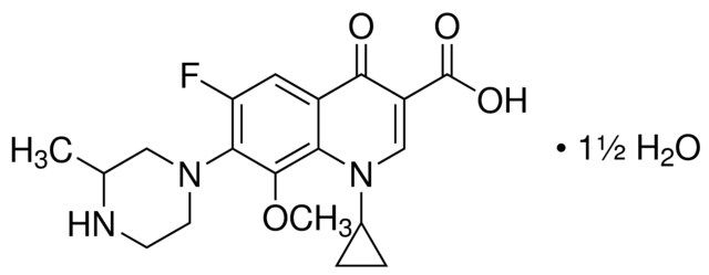 Gatifloxacin sesquihydrate