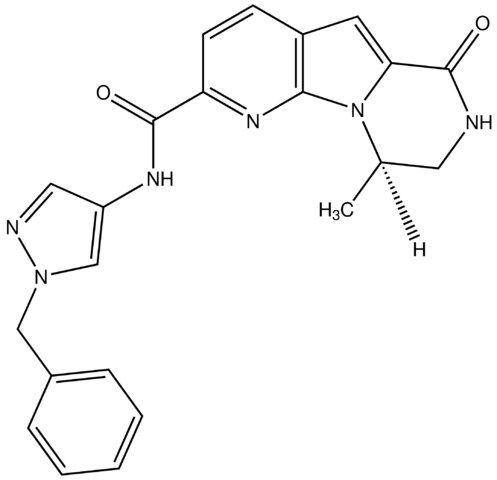 4-Methyl-1-oxo-1,2,3,4-tetrahydro-2,4a,5-triaza-fluorene-6-carboxylic acid (1-benzyl-1H-pyrazol-4-yl)-amide