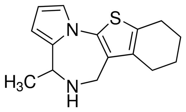 4-Methyl-5,6,7,8,9,10-hexahydro-4<i>H</i>-[1]benzothieno[3,2-<i> f</i>]pyrrolo[1,2-<i>a</i>][1,4]diazepine