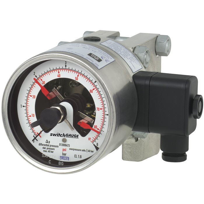 带电接点开关的差压表DPGS43HP.100, DPGS43HP.160图片