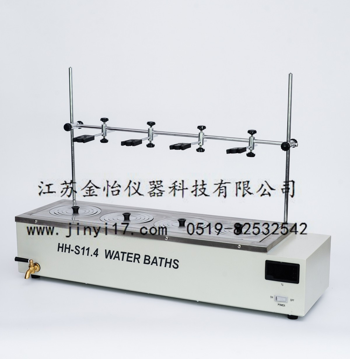 HH-S11.4数显单列四孔水浴锅图片