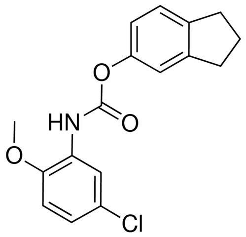 5-INDANYL N-(5-CHLORO-2-METHOXYPHENYL)CARBAMATE