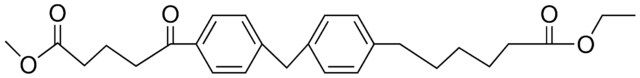 6-(4-(4-(4-METHOXYCARBONYL-BUTYRYL)-BENZYL)-PHENYL)-HEXANOIC ACID ETHYL ESTER