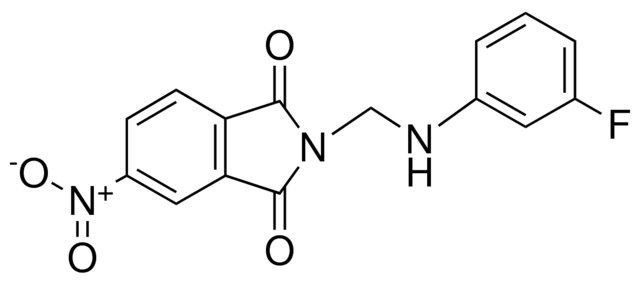 2-((3-FLUORO-PHENYLAMINO)-METHYL)-5-NITRO-ISOINDOLE-1,3-DIONE