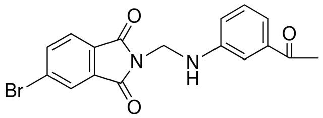 2-((3-ACETYL-PHENYLAMINO)-METHYL)-5-BROMO-ISOINDOLE-1,3-DIONE