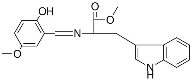 2-((2-HO-5-MEO-BENZYLIDENE)-AMINO)-3-(1H-INDOL-3-YL)-PROPIONIC ACID METHYL ESTER