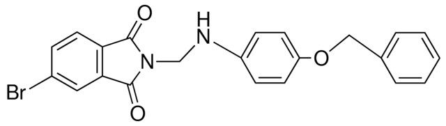 2-((4-BENZYLOXY-PHENYLAMINO)-METHYL)-5-BROMO-ISOINDOLE-1,3-DIONE