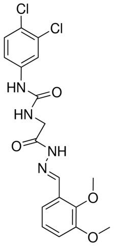 2-(3,4-DICHLOROPHENYLUREIDO)ACETIC ACID (2,3-DIMETHOXYBENZYLIDENE)HYDRAZIDE