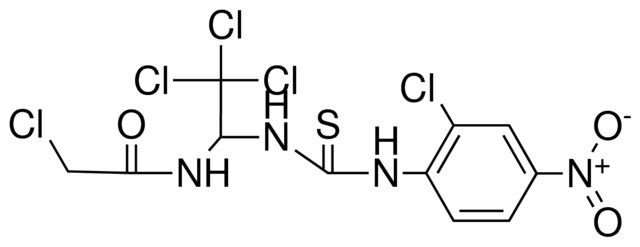 2-CL-N-(2,2,2-TRICHLORO-1-(3-(2-CL-4-NITRO-PHENYL)-THIOUREIDO)-ETHYL)-ACETAMIDE