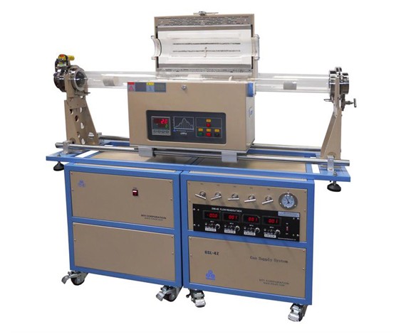 1200℃双管滑动式四通道混气CVD系统OTF-1200X-4-C4LV图片