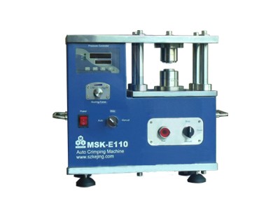 MSK-E110压力可控电动扣式电池封装机图片