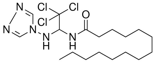 TETRADECANOIC ACID (2,2,2-TRICHLORO-1-((1,2,4)TRIAZOL-4-YLAMINO)-ETHYL)-AMIDE