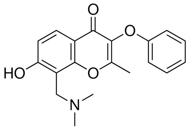8-DIMETHYLAMINOMETHYL-7-HYDROXY-2-METHYL-3-PHENOXY-CHROMEN-4-ONE