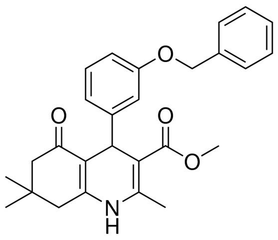 METHYL 4-[3-(BENZYLOXY)PHENYL]-2,7,7-TRIMETHYL-5-OXO-1,4,5,6,7,8-HEXAHYDRO-3-QUINOLINECARBOXYLATE