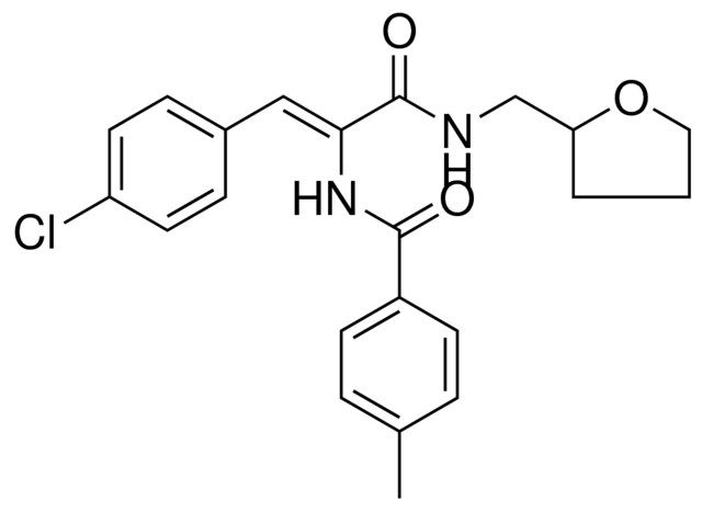 N-(2-(4-CL-PH)-1-((4H-FURAN-2-YLMETHYL)-CARBAMOYL)-VINYL)-4-METHYL-BENZAMIDE