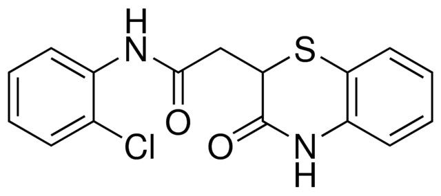 N-(2-CHLORO-PHENYL)-2-(3-OXO-3,4-DIHYDRO-2H-BENZO(1,4)THIAZIN-2-YL)-ACETAMIDE
