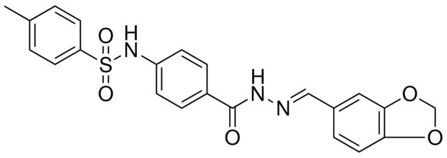 N-(4-{[(2E)-2-(1,3-BENZODIOXOL-5-YLMETHYLENE)HYDRAZINO]CARBONYL}PHENYL)-4-METHYLBENZENESULFONAMIDE